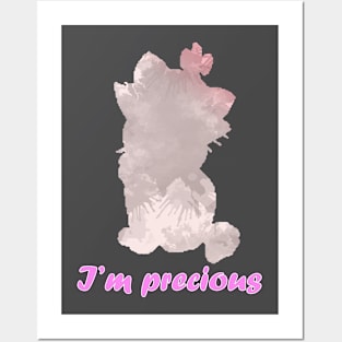 I'm precious Inspired Silhouette Posters and Art